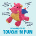 goDog Coral Large Bubble Plush Dragon Chew Toy with Squeaker
