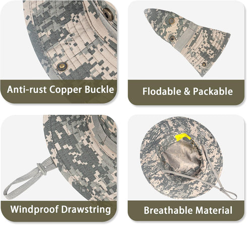 Sun Hats for Men and Women - Bucket Hat UPF 50+ UV Protection Boonie Hat for Fishing Hiking Garden Beach