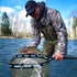 PLUSINNO Floating Fishing Net - Rubber Coated Landing Net for Easy Catch & Release - Compact & Foldable