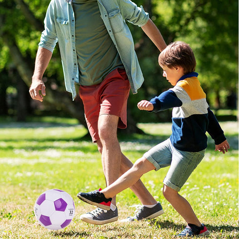 Size 2 Soccer Ball with Small Pump and Needle, Indoor and Outdoor Training Practice Gift for Kids 3+ Years Old