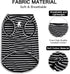 Koneseve Lightweight Stretchy Dog Shirt Vest, Soft Sleeveless Stripe Vests for Small Medium Large Dogs, 2 Pack Black +
