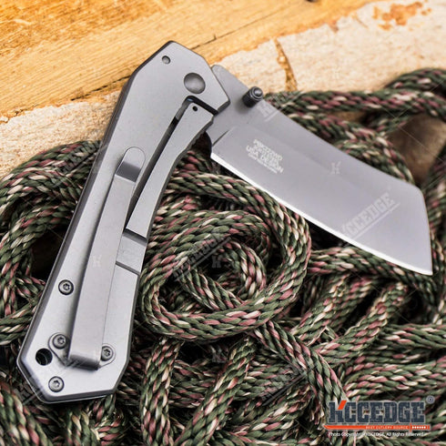 KCCEDGE BEST CUTLERY SOURCE EDC Pocket Knife, Camping Accessories, Razor Sharp Edge Folding Knife for Survival Kit