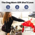 rubyloo Puffer Dog Travel Bag for Dog Moms Doggy Diaper Bag with Pet Bowls & Food Storage or Everyday Puffy Tote Doggy