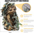 Ghillie Camouflage Leafy Hat with Camo 3D Leaf Face Mask, Full Coverage Breathable Hunting Mask Accessories