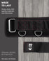 Multi-Attachment Belt for Cable Machine, 5 Points for Optimal Weight Distribution, 2 Straps & 3 Snap Hooks