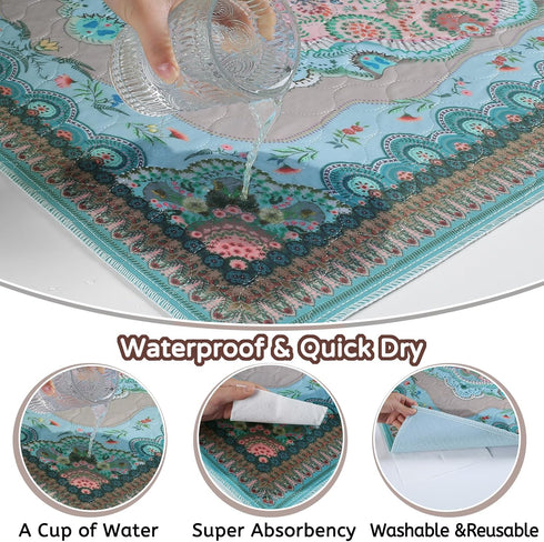 36"x36" 2 Pack 100% Washable Pee Pads for Dogs, Reusable Puppy Pads Pet Training Pads, Super Absorbent, Waterproof Dog