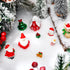 Soaoo 9 Pcs Christmas Aquarium Decoration Fish Tank Resin Ornaments Xmas Series Micro Landscaping Decor for Parties