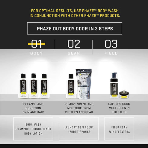 1 #1 Illusion Systems PhaZe Body Wash - Deer Hunter's Scent Elimination (FBA)
