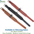 Genuine Leather Studded Dog Collar | Brazier Rivet | 2” Wide, Heavy Duty, Cushion Padding for Medium, Large, XL