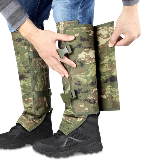 Snake Gaiters, Waterproof Snake Guard Chaps, Bite Protection for Lower Legs, Adjustable Size Leg Chaps for Hunting and