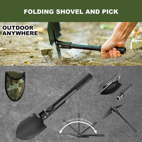 Kleclcw 150 Gifts for Men Christmas Dad, Survival Kit, PCS Survival Gear and Supplies Equipment with Trauma Bag, Molle
