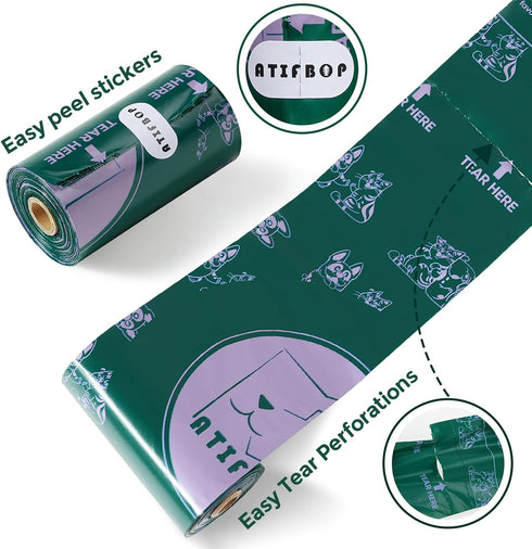 Dog Poop Bags Rolls, Extra Thick Leak-proof Waste Bags, 600 Bags in 40 Refill Rolls