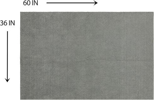 3' 5' Mohawk Home Pet Play Pen Moisture Barrier Mat Utility Solid Gray X Other Perfect for Kitchen, Living Room, Kids