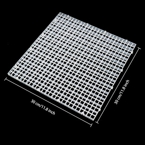 8 8pcs) Aquarium Fish Tank Bottom Isolation Pcs, Plastic Egg Crate Grid Divider Tray Egg (L