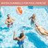 SEWACC 1 Pair Aquatic Exercise Dumbbells, EVA Floating Barbells for Water Aerobics and Fitness Equipment