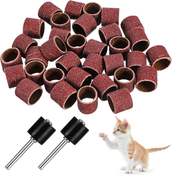 LXUEJIE 42 Pack Nail Grinder Replacement Kit, Nail Grinders for Dogs Replacement Kit,