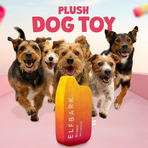 Funny Dog Toys with Squeaker - Funny Cute Parody Dog Toys - Puppy and Dog Toys for Small, Medium and Large Dogs - Dog Birthday Gifts - Funny Dog Toys, Peach