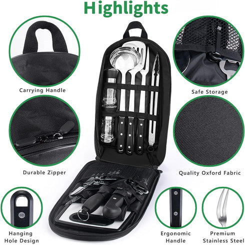 Pak Camping Cookware Set, Camp Kitchen Utensils, Camping Cooking Accessories for RV Camp