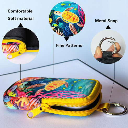 Generic Neoprene Hand Sanitizer Holder Compatible with Touchland, Shockproof Protective Sleeve with Zipper & Snap Hook