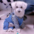 1 Piece Dog Denim Shirt, Puppy Jean Jacket Sling Jumpsuit Costumes for Small Pets (Blue, Small)