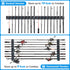 PLUSINNO 2 Pack Vertical Fishing Rod Rack - Wall Mounted Holders for 18 Rods