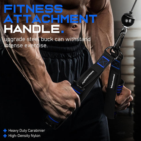 Gym Exercise Handles, Replacement Handle Attachments for Cable Machine Pulleys, Resistance Band and Strength Trainer,
