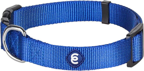 Blueberry Pet Essentials Small Dog Collar in Royal Blue | Adjustable & Eco-Friendly Durable Nylon Strap