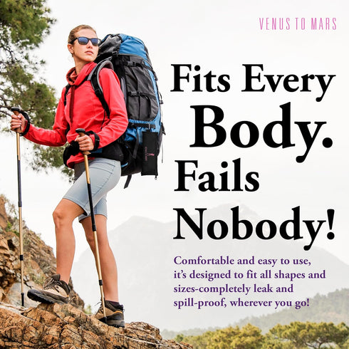 VENUS TO MARS Female Urinal - Female Urination Device, Womens Pee Funnel for Camping, Travel, Outdoor Activities