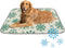 Generic Cooling Pads for Dogs Ice Silk Large Cooling Mat for Dogs Snowflakes