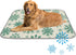 Generic Cooling Pads for Dogs Ice Silk Large Cooling Mat for Dogs Snowflakes