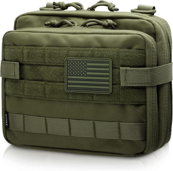 WYNEX Tactical Large Admin Pouch of Double Layer Design, Molle EDC EMT