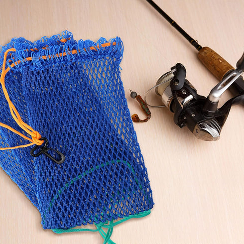 3 3 Skylety Pieces Crab Trap Bait Bags Outdoor Sports Style with Pieces Rubber Locker for Fishing Crab Traps Catch