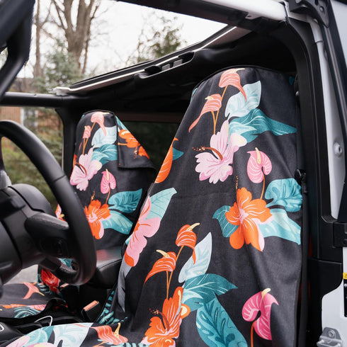 Sprints Full-Sized Athletic Running Towel - Performance Microfiber Car Seat Cover (Moonrise in Maui)