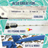 Fishing Ruler Decal 2-Pack | 36” Transparent Rod Fish Measuring Sticker | Stick-On Fish Measurement for All Rod Types |