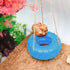 Hermit Crab Tire Swing Toy - Climbing Toy and Aquarium Decoration for Small to Medium Sized Hermit Crabs