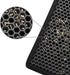 Pieviev Cat Litter Mat - Double Layer Waterproof Trapping Mat 1 Pack (Black, 24x15 Inch)
