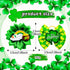 80pcs St.Patrick's Day Dog Hair Bows, Holiday Small Pet Grooming Bows with Rubber Bands, Green Clover Accessories