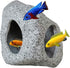 Safe Non-Toxic Ceramic Aquarium Hideaway Rock Cave for Aquatic Pets to Breed, Play, and Rest, Betta Fish Tank Decor