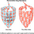 ADOGGYGO Easter Dog Bandana - Reversible Triangle Scarf for Medium and Large Dogs, Multiple Sizes Offered (Large)