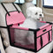 PetsHome Dog Car Seat, Upgrade Foldable Booster Seat with 12 PVC Tubes, Waterproof for Small to Medium Dogs (Pure Pink)