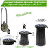 LOCYOP 18.1" 600LBs Portable Stool with Swivel Cushion Bag&Carabiner,H Collapsible More Sturdy and Lightweight Camping