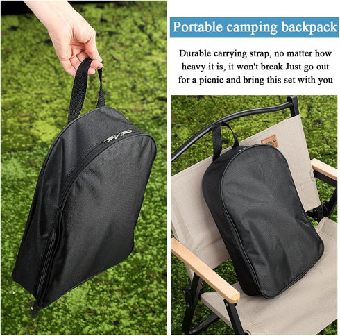 Kyraton Camping Cooking Set 15 Pack, Portable Kitchen Utensil Set for Backpacking, Barbecuing, Camping, Hiking