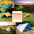 Spiral Plastic Tent Stakes 15 Pack, 10 Inch Heavy Duty Beach Tent Pegs for Camping, Backpacking, Gardening