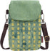 WITERY Handmade Small Canvas Cell Phone Purse - Cute Cross Body Wallet with Adjustable Shoulder Strap