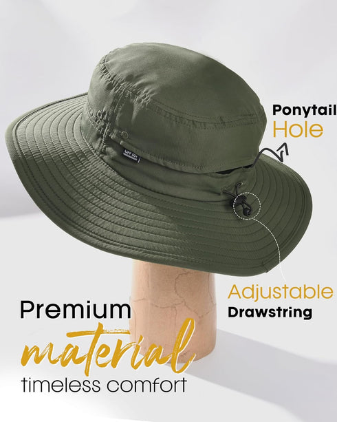 FURTALK Sun Hats for Men and Women, Packable Wide Brim Summer UV Protective Bucket Hat UPF 50+ for Fishing, Hiking