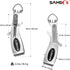 SAMSFX Fly Fishing Line Clipper Knot Tying Tool with Retractor, Hook Sharpener, Quick Knot Tool & Eye Cleaner