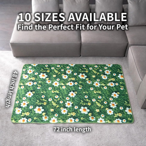 2 Pack 48"x72" Washable Pee Pads for Dogs, Reusable Puppy Potty Training Pads, Ultra-Absorbent Thick Waterproof