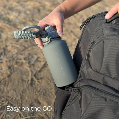 22 oz ZTAR Insulated Stainless Steel Water Bottle Compatible with Magsafe usable as Tripod, Leak-Proof, Keeps Drinks