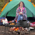 Folding Campfire Grill Cooking Racks, Campfire Grate Over Fire Pit, Cooking Equipment for Camping and Outdoor Cooking