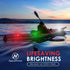 KayaLuma LED Kayak Lights (3 Pack), Clip On IPX5 Waterproof Marine Navigation Lights for Night Kayaking